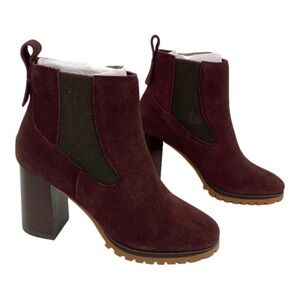 Sanctuary Burgundy Ankle Boots